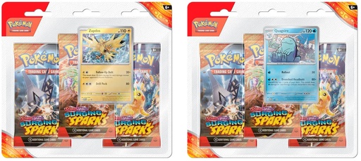 [191-85938] DV Surging Sparks 3 Pack Blisters [Zapdos] - SV08: Surging Sparks (SV08)  