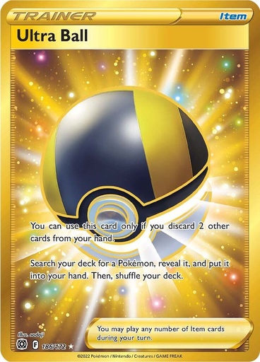 Ultra Ball (Secret) - SWSH09: Brilliant Stars 186/172