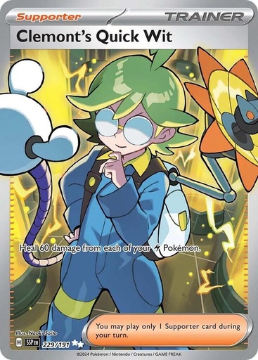 Clemont's Quick Wit - 229/191 - SV08: Surging Sparks (SSP)