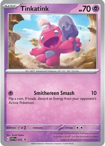 Tinkatink - 025 (Cosmo Holofoil) - SV: Scarlet & Violet Promo Cards