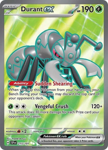 Durant ex - 215/191 - SV08: Surging Sparks (SSP)