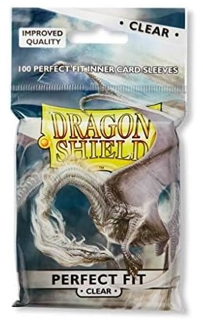 [AT-13001] Dragonshield: 100ct Inner Sleeves - Standard Size "Perfect Fit Clear"