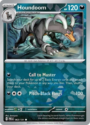 Houndoom (Poke Ball Pattern) - SV: Prismatic Evolutions (PRE)