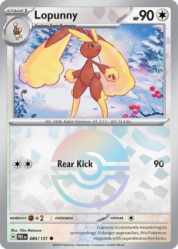 Lopunny (Poke Ball Pattern) - SV: Prismatic Evolutions (PRE)