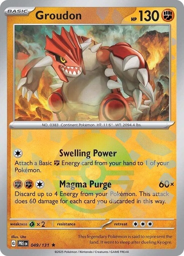 Groudon (Poke Ball Pattern) - SV: Prismatic Evolutions (PRE)