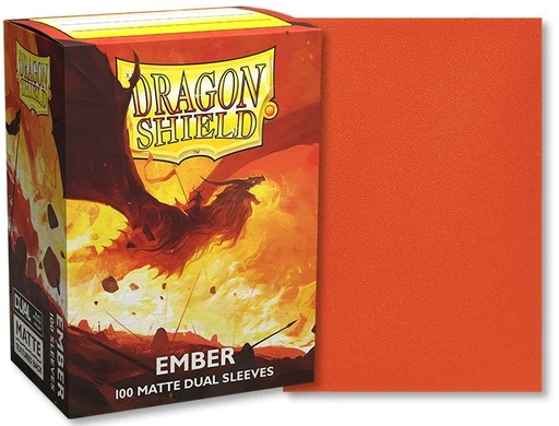 [AT-15054] Dragonshield: 100ct Dual Matte Sleeves - Standard Size "Ember"