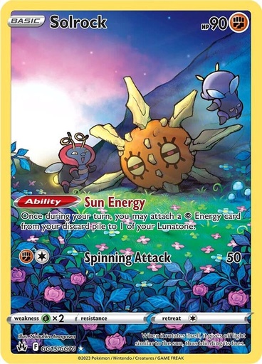 Solrock - Crown Zenith: Galarian Gallery GG15/GG70