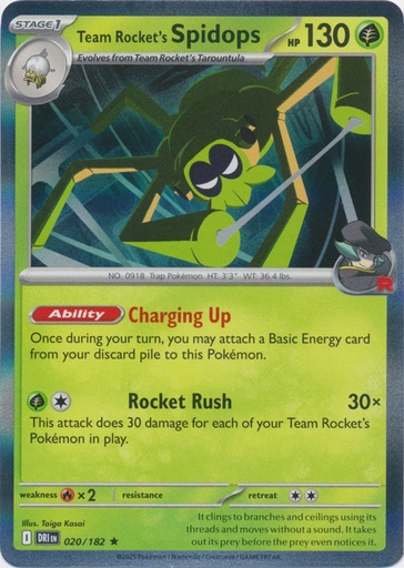 Team Rocket's Spidops - 020/182 - SV10: Destined Rivals (DRI) 