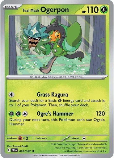 Teal Mask Ogerpon - SV10: Destined Rivals (DRI) 