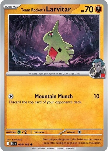 Team Rocket's Larvitar - SV10: Destined Rivals (DRI)