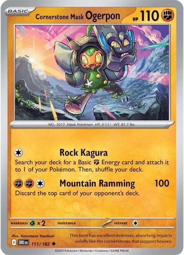 Cornerstone Mask Ogerpon - SV10: Destined Rivals (DRI)