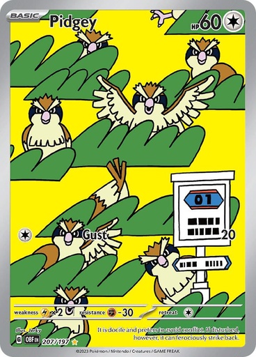 Pidgey - SV03: Obsidian Flames 207/197