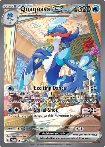 Quaquaval ex - SV02: Paldea Evolved 260/193