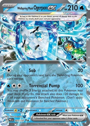 Wellspring Mask Ogerpon ex - 027/131 - SV: Prismatic Evolutions (PRE)
