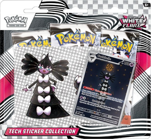[10-10116-108] White Flare Tech Sticker Collection - SV: White Flare (WHT)