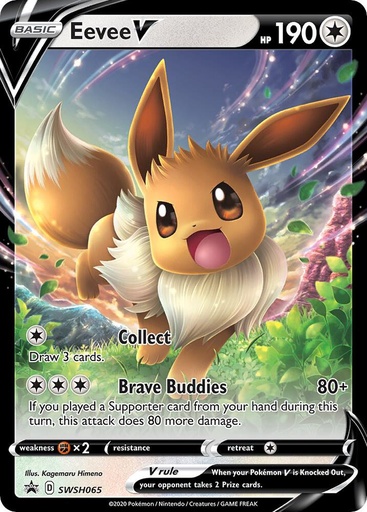 Eevee V - SWSH065 (Eevee Stamped) - Battle Academy 2022 (BA22)