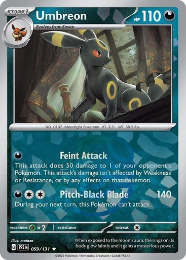 Umbreon (Master Ball Pattern) - SV: Prismatic Evolutions (PRE)
