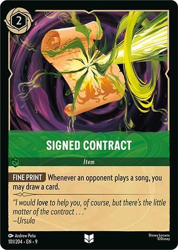 Signed Contract - Fabled (9) 