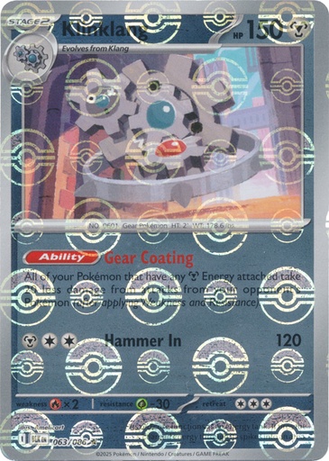 Klingklang (Poke Ball Pattern) - SV: Black Bolt (BLK)