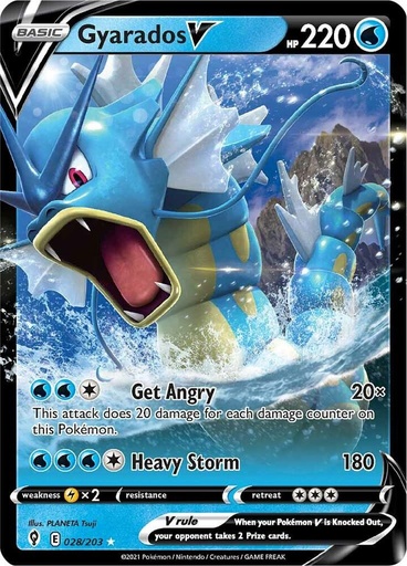 Gyarados V - SWSH07: Evolving Skies 028