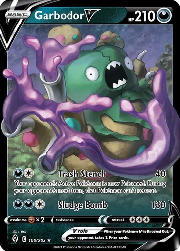 Garbodor V - SWSH07: Evolving Skies 100/203