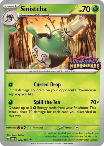 Sinistcha - 022/167 (Prerelease) - SV: Scarlet & Violet Promo Cards (SVP)