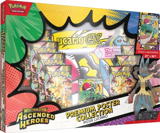 [10-10302-120] Premium Poster Collection: Mega Lucario - ME: Ascended Heroes (ASC) (Ingles)