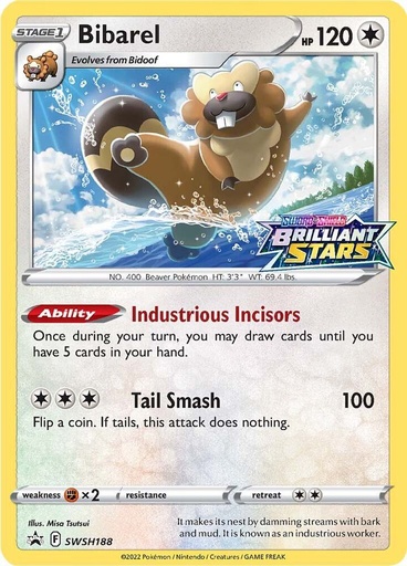 Bibarel - SWSH188 - SWSH: Sword & Shield Promo Cards (SWSD)