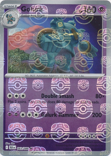 Golurk (Master Ball Pattern) - SV: Black Bolt (BLK)