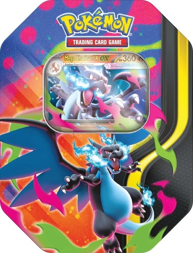 [10-10300-120] Mega Charizard Tin (Mega Charizard X)(Ingles)