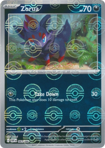 Zorua (Poke Ball Pattern) - SV: White Flare (WHT) 