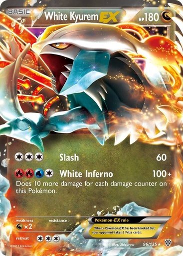 White Kyurem EX - Plasma Storm (PLS)