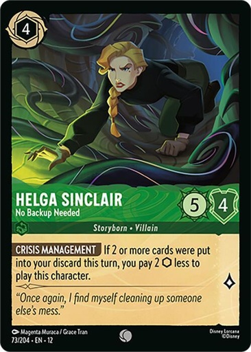 Helga Sinclair - No Backup Needed - Wilds Unknown (12) 