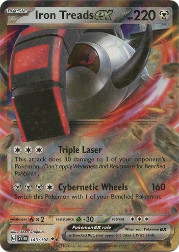 Iron Treads ex - 143/198 - SV01: Scarlet & Violet Base Set (SVI)