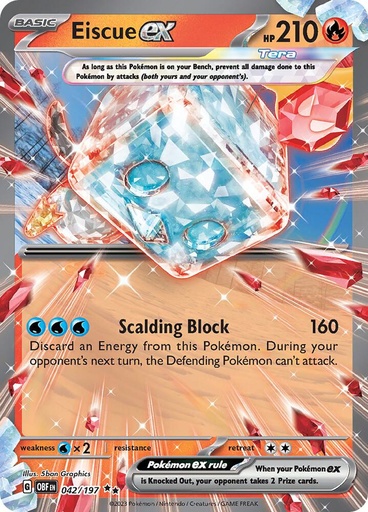 Eiscue ex - SV03: Obsidian Flames 042/197